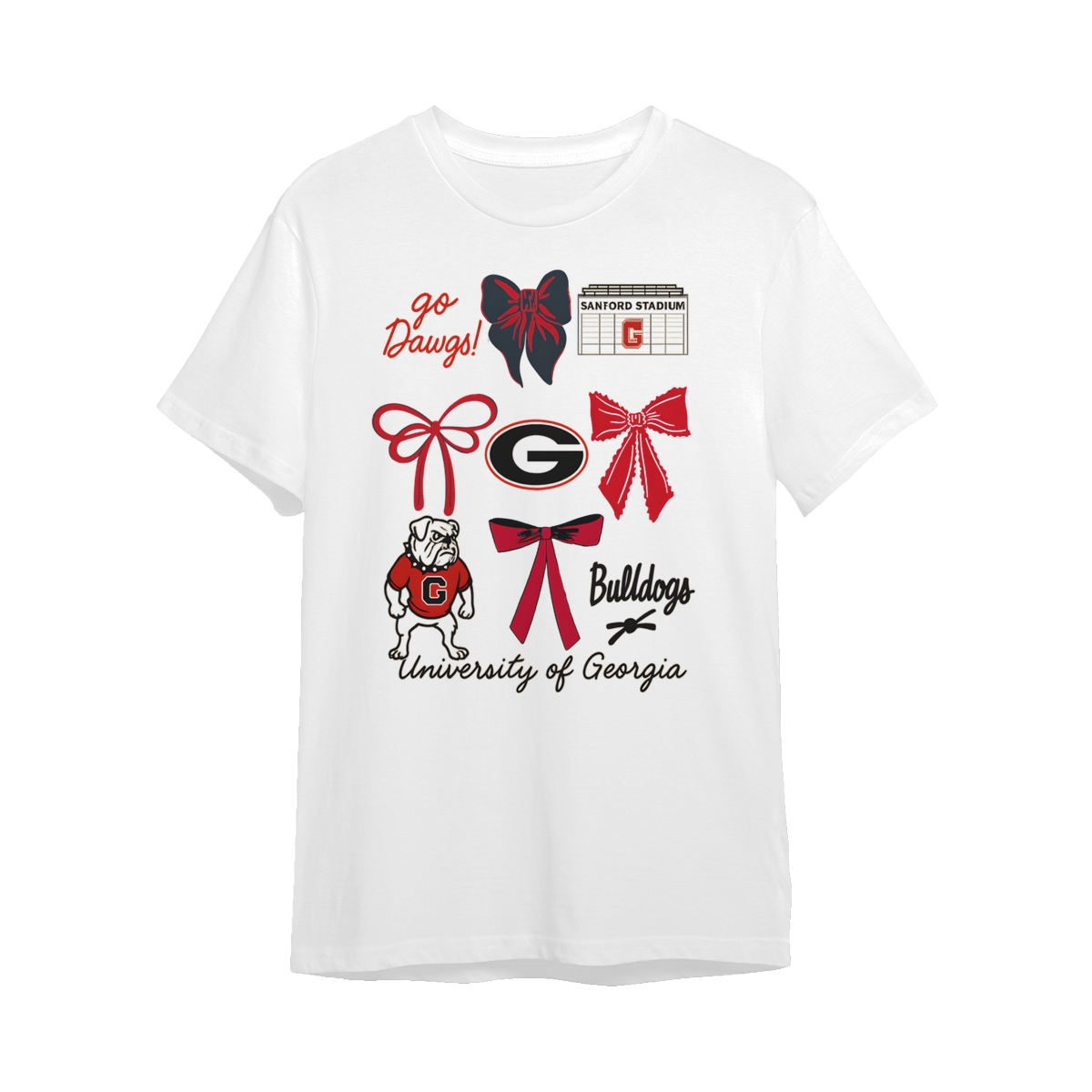 G.Bulldogs Vintage Coquette NCAA College T-Shirt – White Color, All Teams Retro Cotton Crewneck, Preppy Girly Game Day Outfit, Cute Football Fan Tee, Sporty Fall Season Top, Trendy Gift for College Game Lovers Hand-Drawn T-Shirt