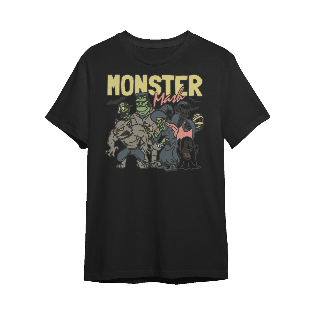 Retro Halloween Comfort Colors shirt, Monster Mash TShirt, Vintage Ghost Halloween t-Shirt, Monster Tee, Retro Fall Top, Fall Shirt Cotton T Shirt Tee Comfy