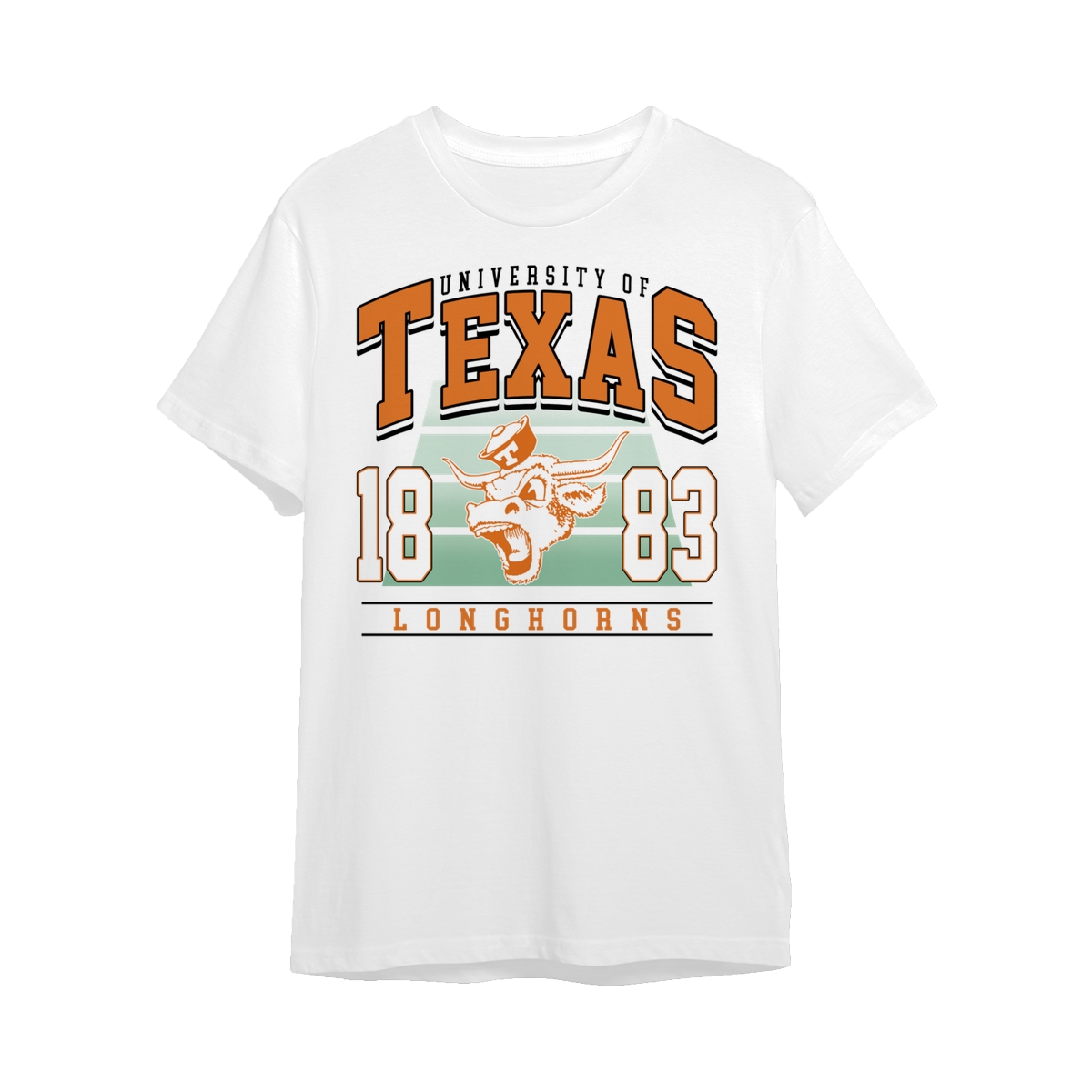 Texas Longhorns 1883 College Teams NCAA T-Shirt, Vintage Sports Crewneck, Full Size, Great Gift for NCAA Fans, Sport Fan Gift Shirt, Men’s Oversized Athletic Tshirt, Gift For Fan, Womenswear & Menswear Top