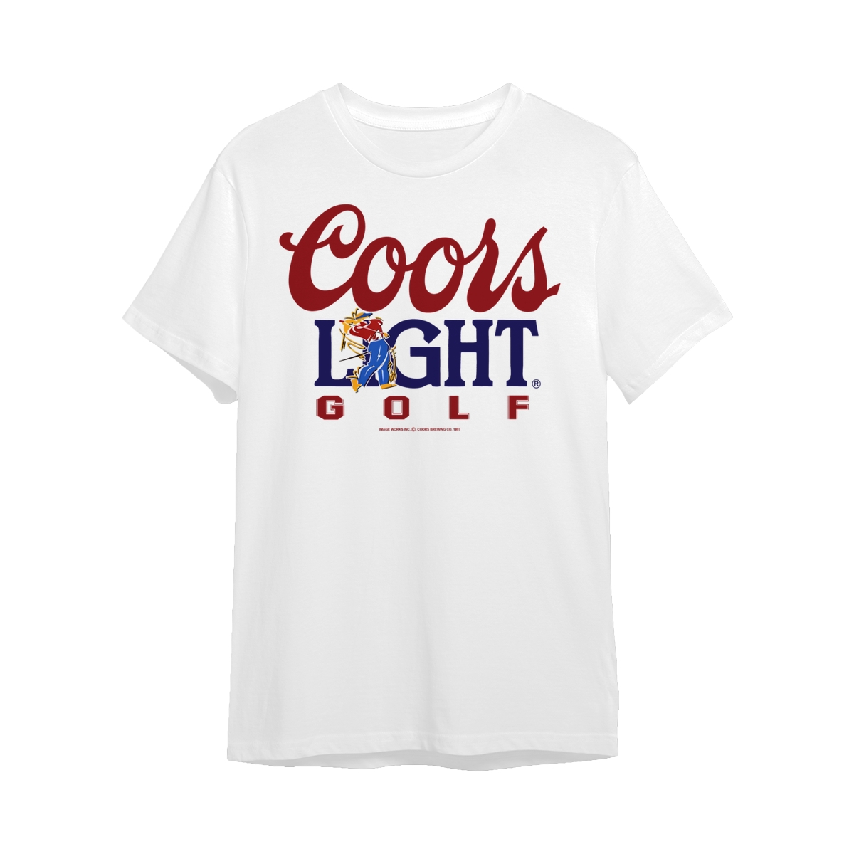 Vintage 90s Coors-Light Golf Coors 1997 T-Shirt, Full Color T-Shirt, For Men, For Women