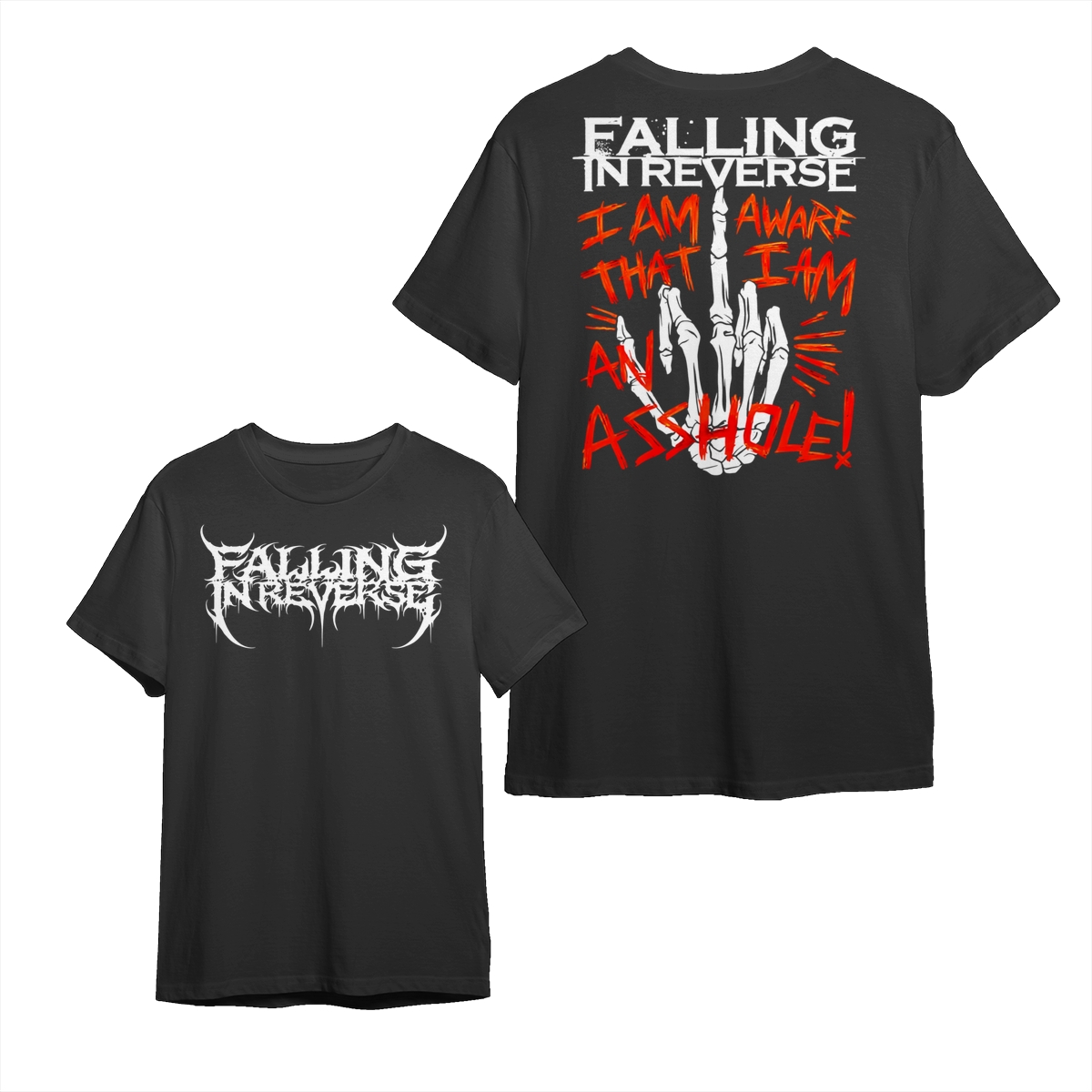 Vintage Falling In Reverse Band Rock T-Shirt, Falling In Reverse I Am Aware Graphic Band Shirt, Rock Band Comfort Colors Shirt, Rock Band Shirt, Retro Music Tee, Rock Music Lover Shirt.