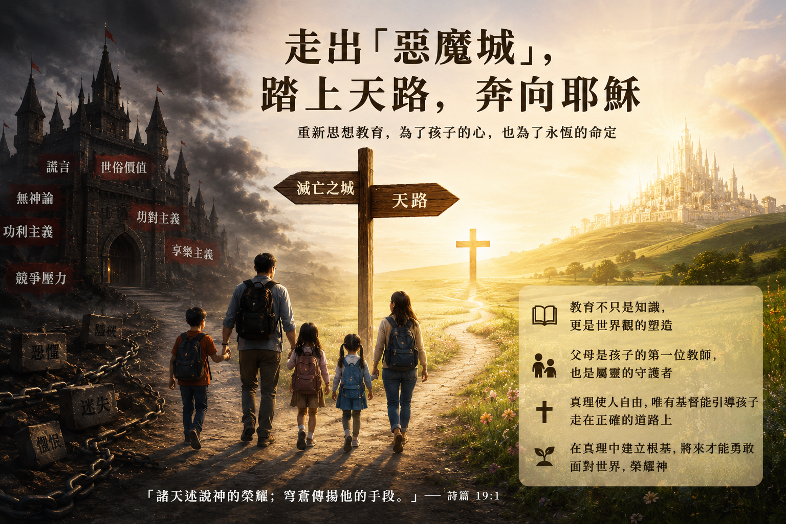 從公立學校到家庭教育（Homeschool），從滅亡之城到新天新地，看完《天路歷程》後的所思所想
