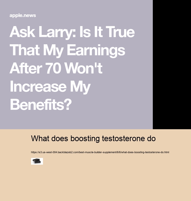 what does boosting testosterone do