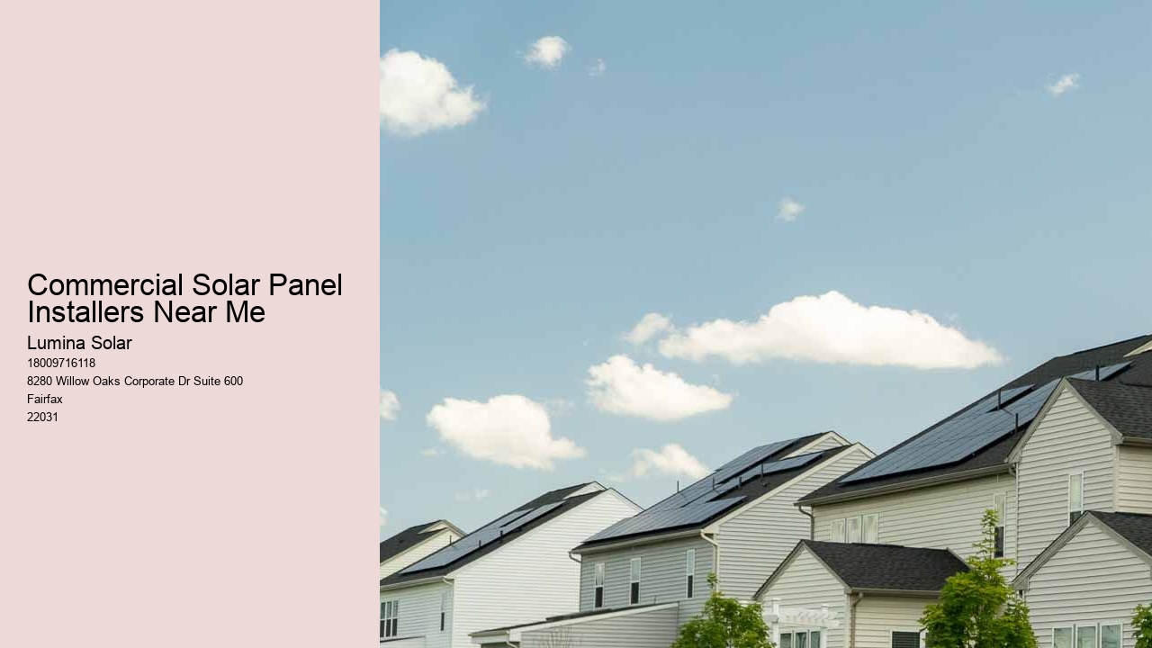 Commercial Solar Panel Installers Near Me