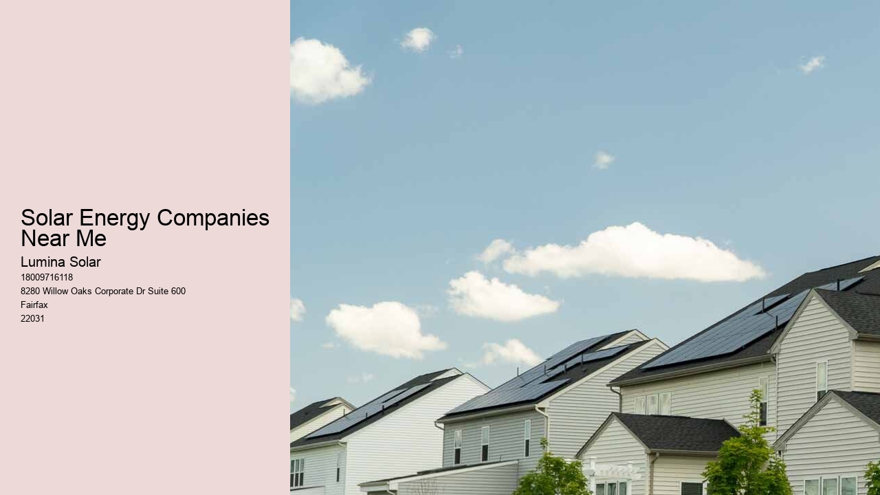 Solar Energy Companies Near Me