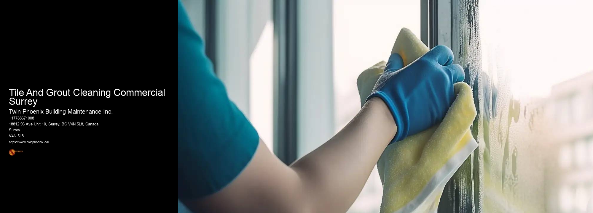 Tile And Grout Cleaning Commercial Surrey