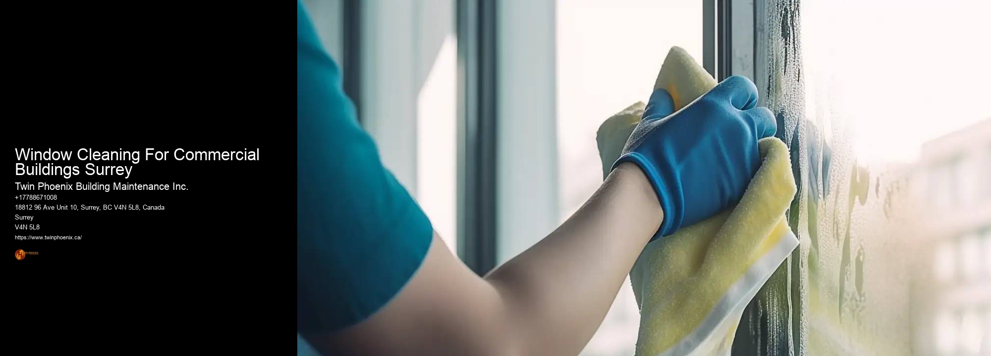 Window Cleaning For Commercial Buildings Surrey