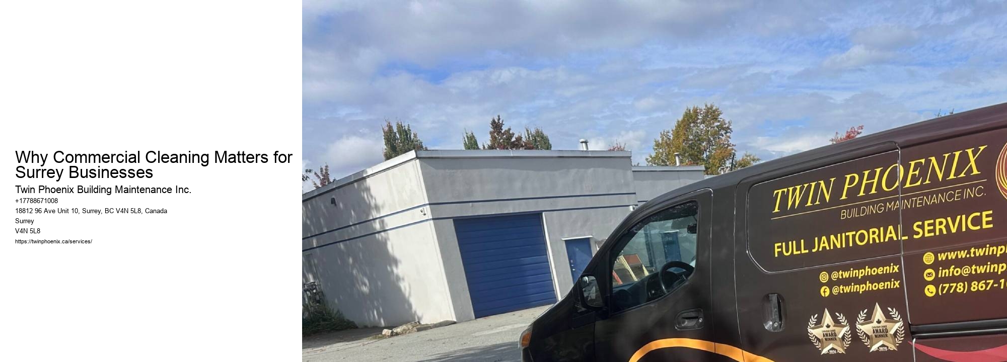 Why Commercial Cleaning Matters for Surrey Businesses