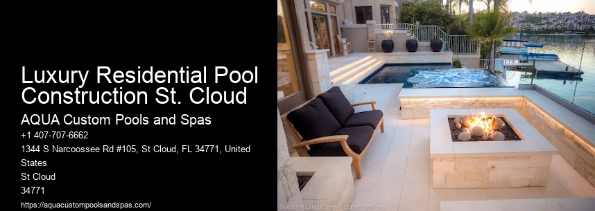 Luxury Residential Pool Construction St. Cloud