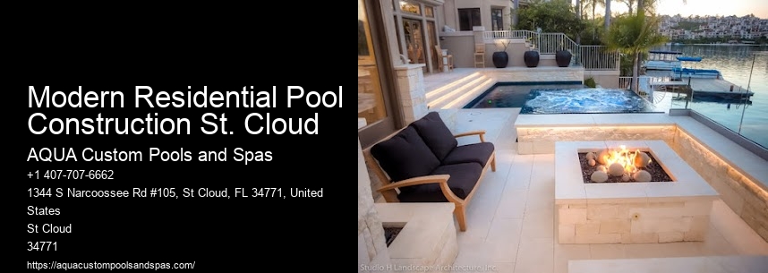 Modern Residential Pool Construction St. Cloud