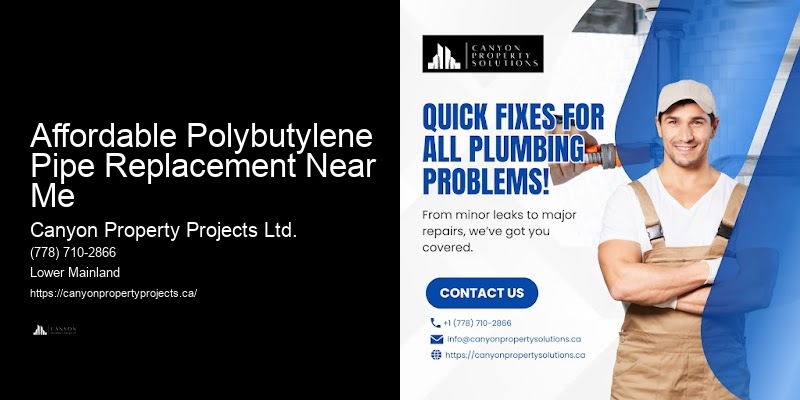 Affordable Polybutylene Pipe Replacement Near Me
