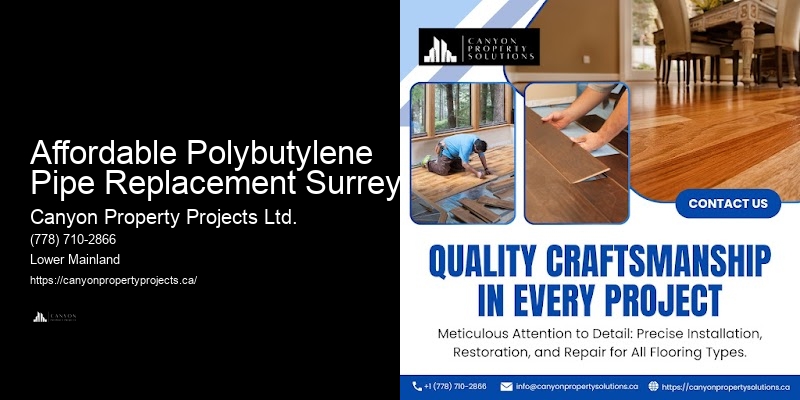 Polybutylene Pipe Replacement for Older Homes Affordable Polybutylene Pipe Replacement Surrey