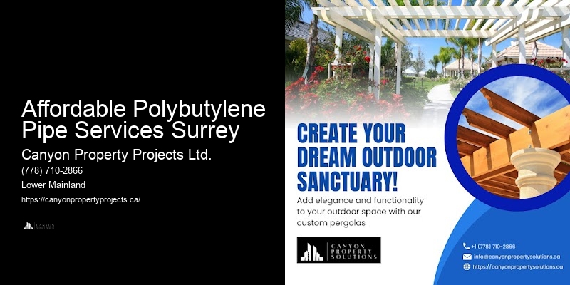 Local Polybutylene Pipe Replacement Near Me Affordable Polybutylene Pipe Services Surrey