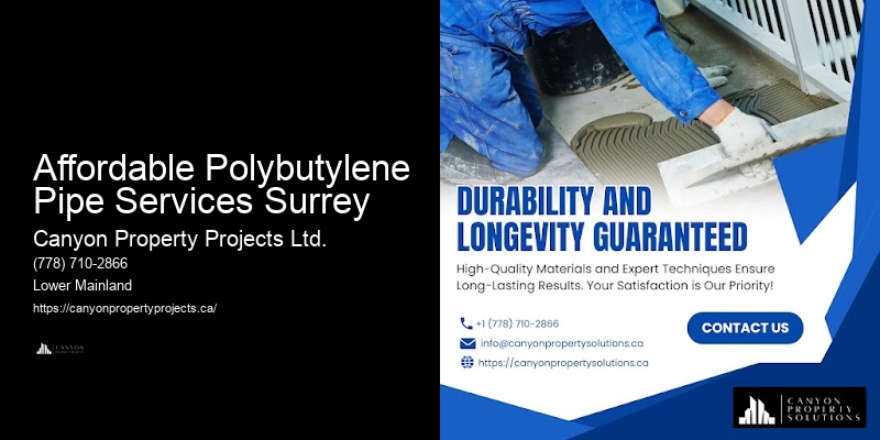 Experienced Polybutylene Plumbers Affordable Polybutylene Pipe Services Surrey