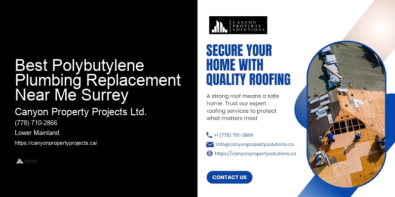Polybutylene Pipe Infrastructure Best Polybutylene Plumbing Replacement Near Me Surrey