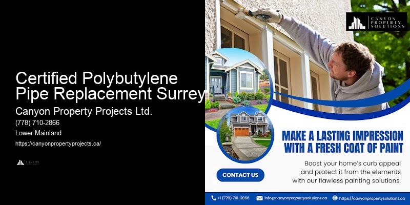 Quality Polybutylene Pipe Replacement Certified Polybutylene Pipe Replacement Surrey
