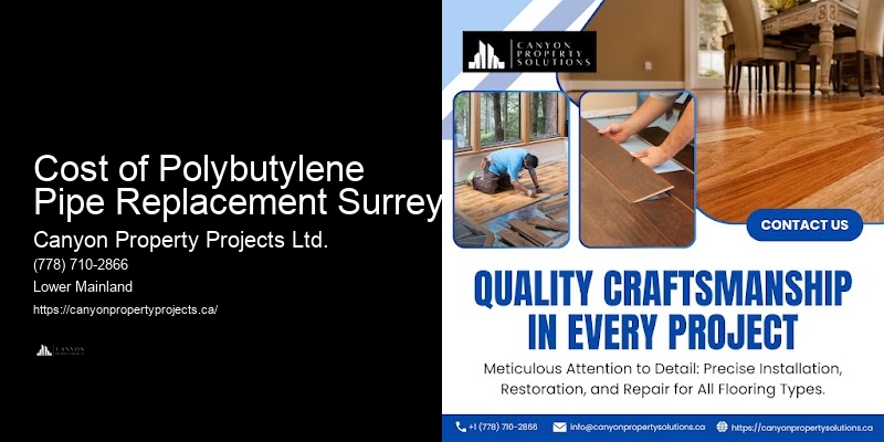 Affordable Polybutylene Plumbing Replacement Cost of Polybutylene Pipe Replacement Surrey