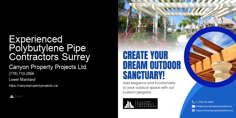 Experienced Polybutylene Pipe Contractors Surrey Polybutylene Pipe Project Management