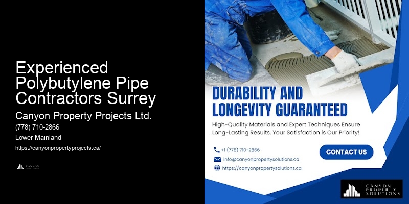 Experienced Polybutylene Pipe Contractors Surrey Polybutylene Pipe Replacement and Repair
