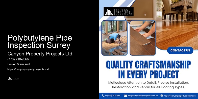 Experienced Polybutylene Pipe Contractors Polybutylene Pipe Inspection Surrey