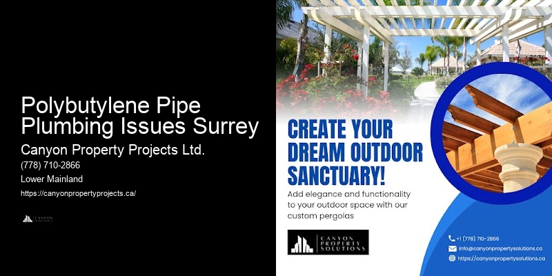 Polybutylene Pipe Installation Estimates Polybutylene Pipe Plumbing Issues Surrey
