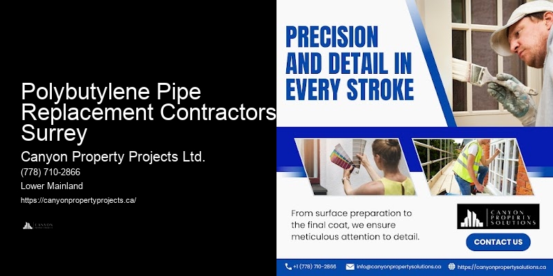 Affordable Plumbing Services Polybutylene Pipe Replacement Contractors Surrey