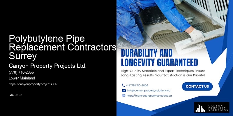 Polybutylene Pipe Replacement Contractors Surrey Polybutylene Pipe Experts