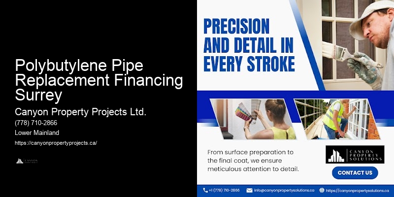 Polybutylene Pipe Installations Polybutylene Pipe Replacement Financing Surrey