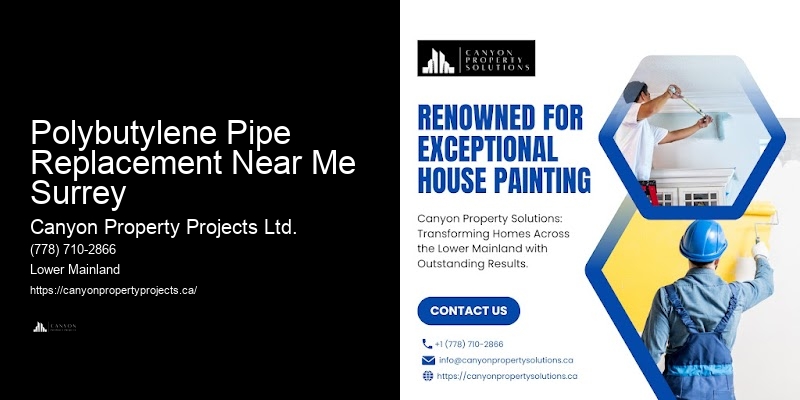 Polybutylene Pipe Replacement Near Me Surrey Polybutylene Pipe Service Guarantee