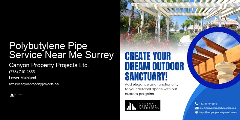 Polybutylene Pipe Service Near Me Surrey Polybutylene Pipe Project Management