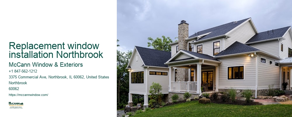 Replacement window installation Northbrook