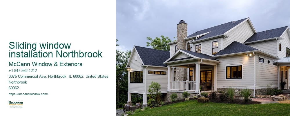 Sliding window installation Northbrook