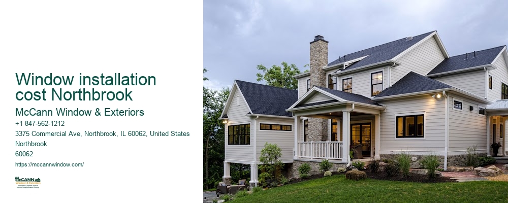 window installation cost Northbrook