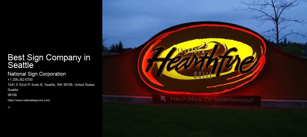 Sign Printing Company Best Sign Company in Seattle, WA