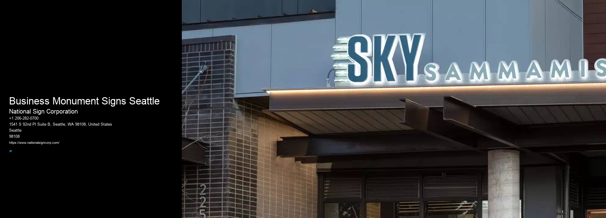 Indoor Menu Board Installation Business Monument Signs Seattle