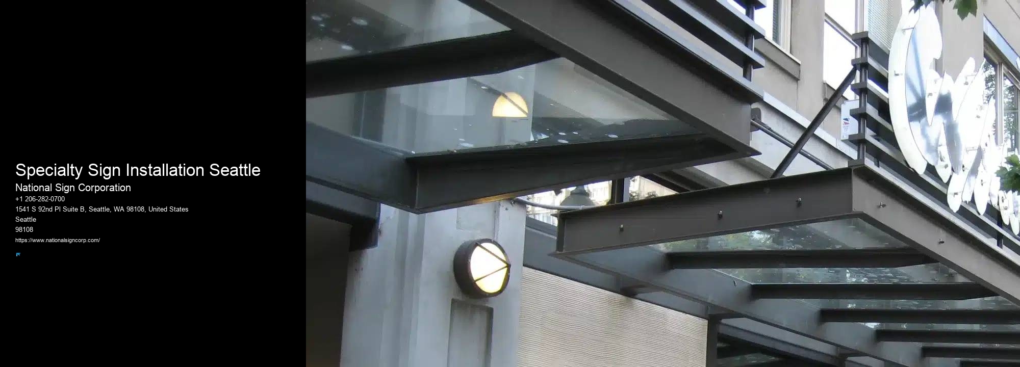 Weatherproof Sign Solutions Specialty Sign Installation Seattle