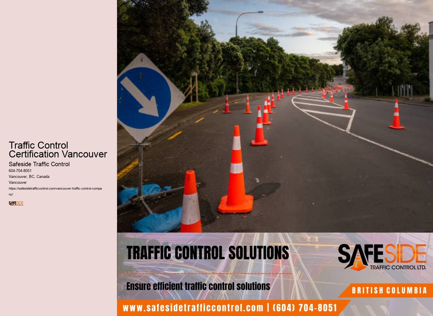 Accredited traffic control certification in Traffic Control Certification Vancouver