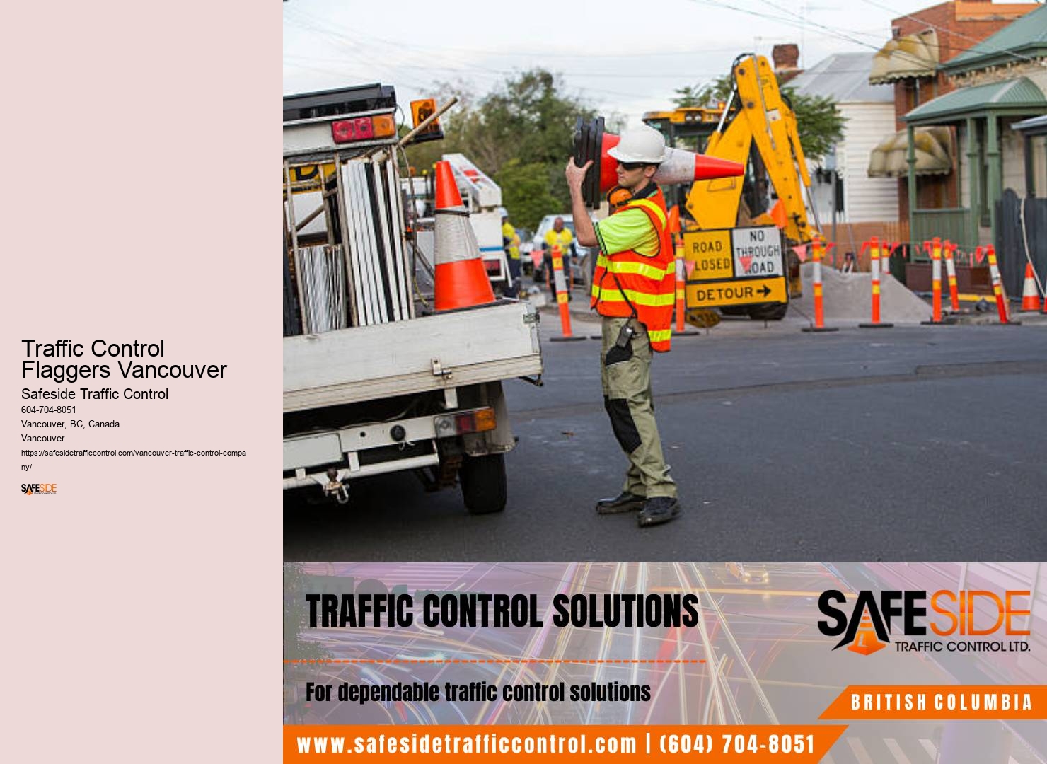 Traffic control equipment maintenance Traffic Control Flaggers Vancouver