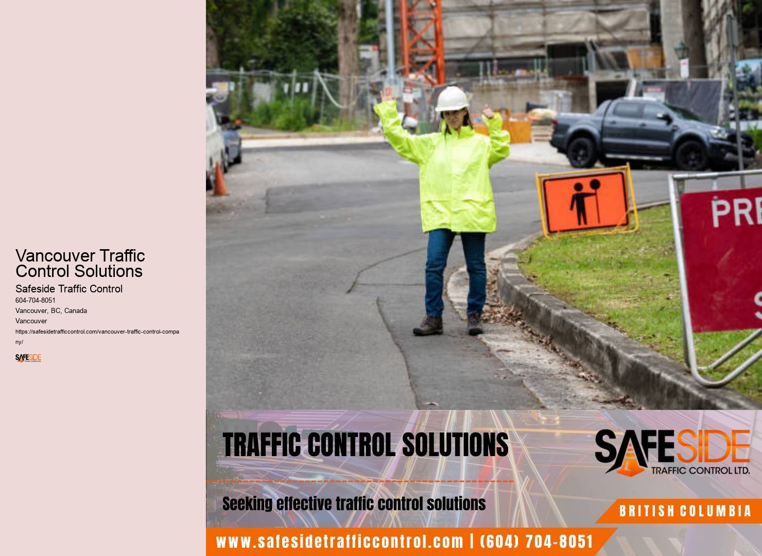Skilled flagging services in Vancouver Traffic Control Solutions