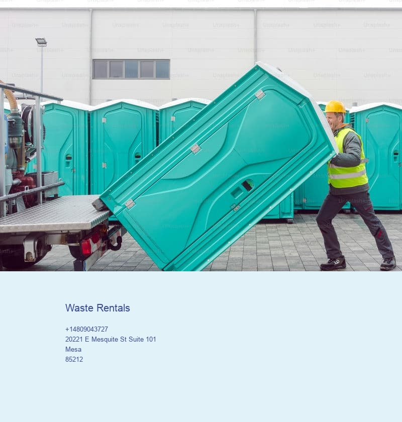 portable restroom facilities