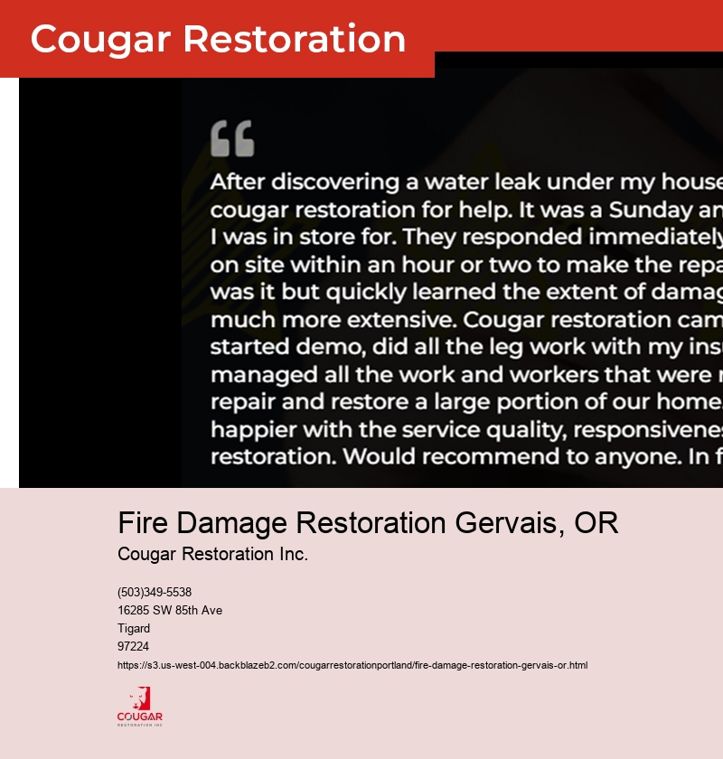 Fire Damage Restoration Banks, OR