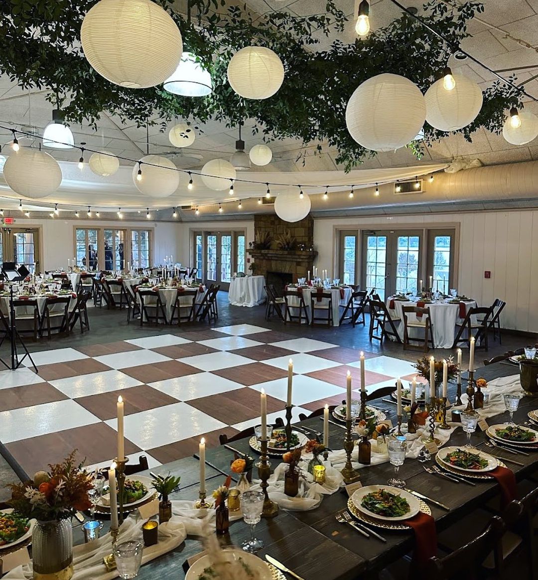 White dance floor in Arlington TX