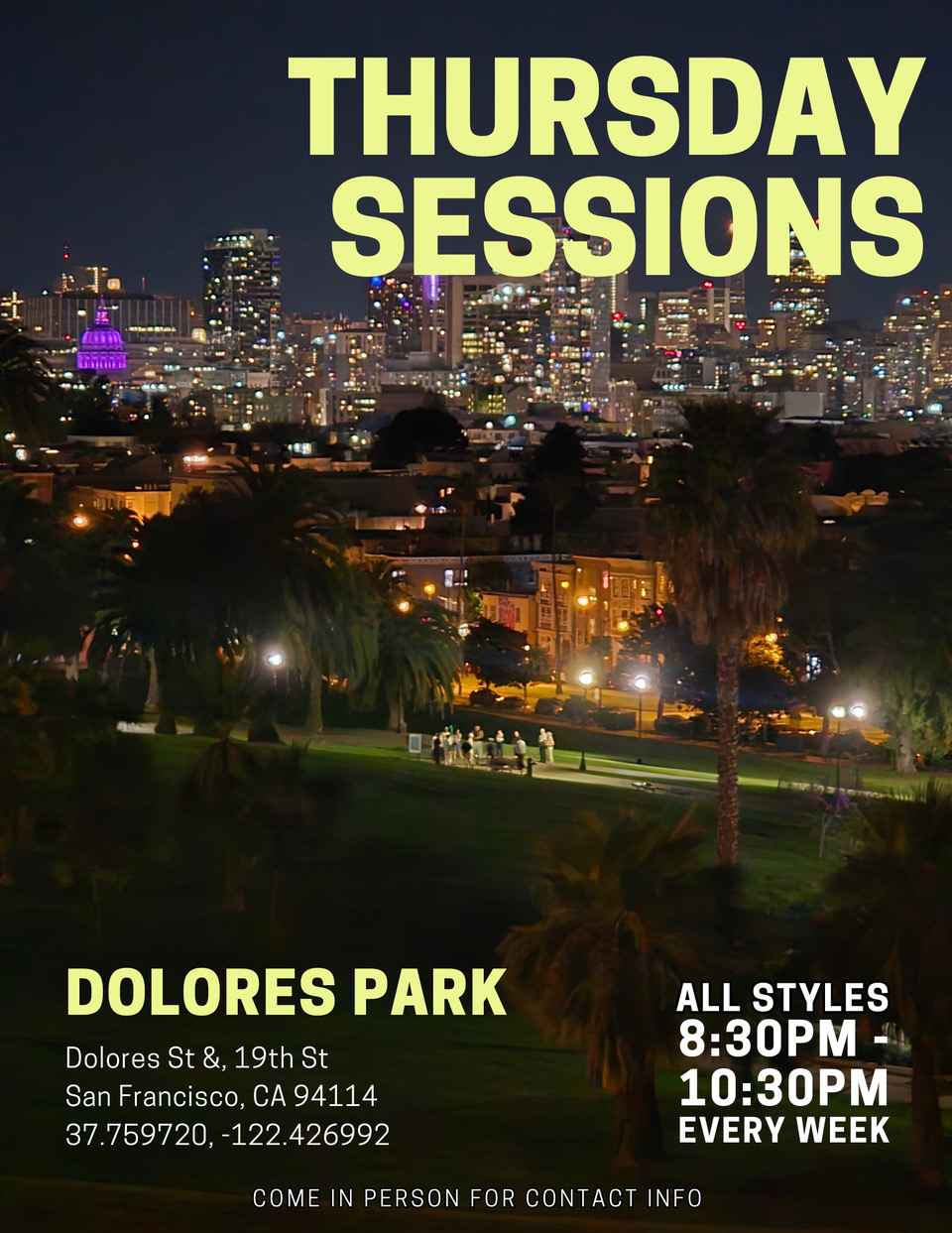 Thursday Sessions
