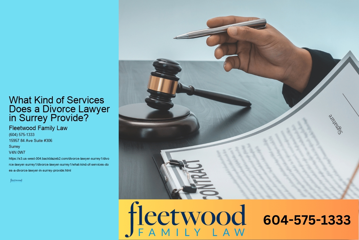 What Kind of Services Does a Divorce Lawyer in Surrey Provide? 