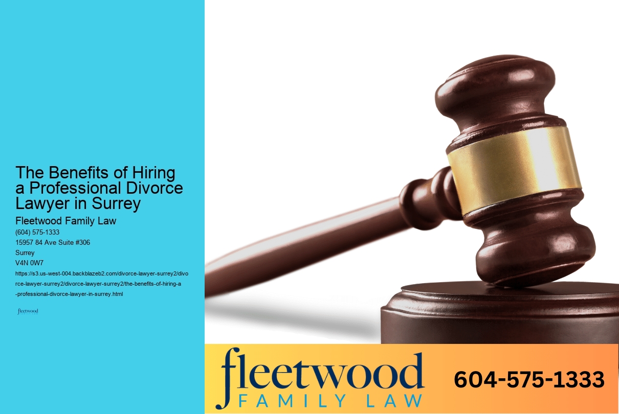 The Benefits of Hiring a Professional Divorce Lawyer in Surrey