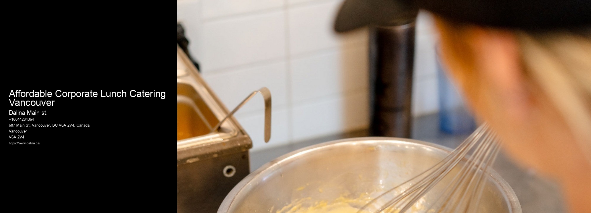 Lunch Catering Delivery Affordable Corporate Lunch Catering Vancouver