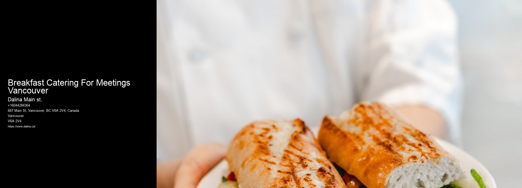 Office Lunch Catering Packages Breakfast Catering For Meetings Vancouver