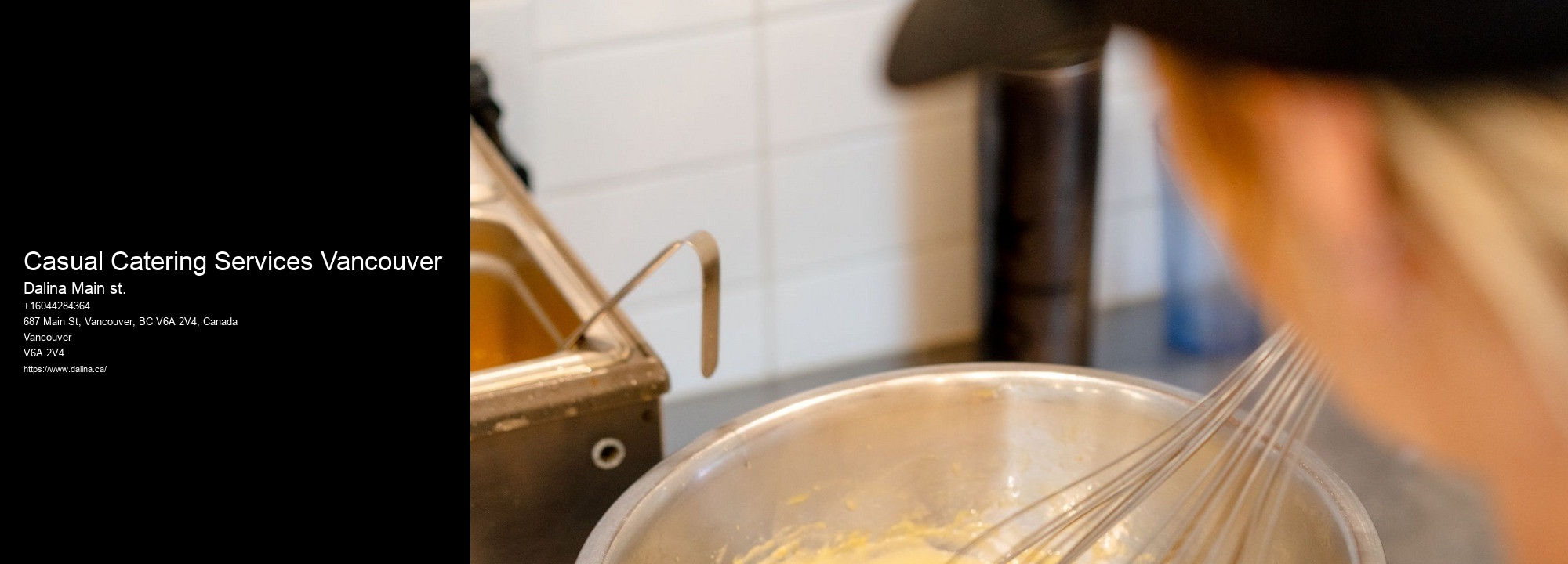 Beverage Catering Services Casual Catering Services Vancouver
