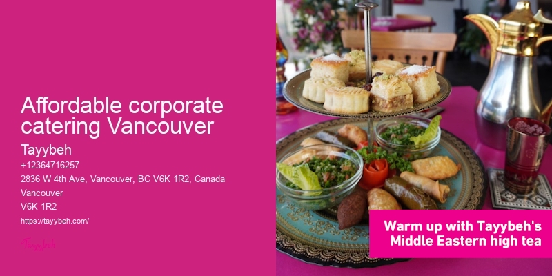 Affordable corporate catering Vancouver
