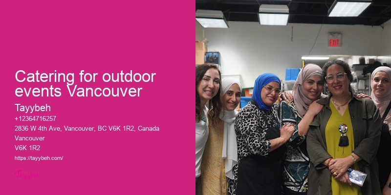 Catering for outdoor events Vancouver